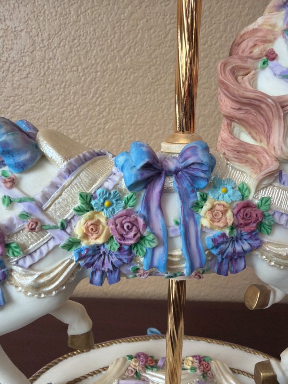 1995 San Francisco Music Box Morning Dance Carousel Horse LE 1044/3000 - Picture 9 of 16